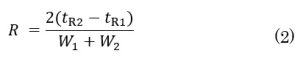 Equation 2 for Degree of separation