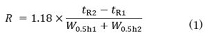 Equation 1 for Degree of separation
