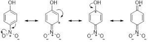 4-nitrophenol resonance structure